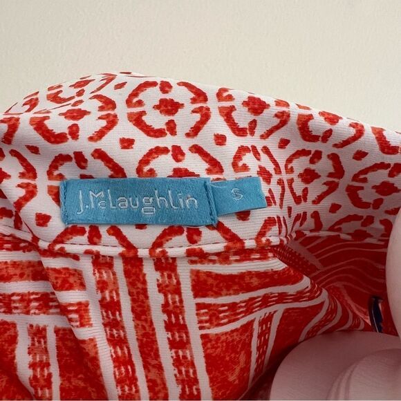 J. McLaughlin Joanna Catalina Cloth Shift Mini Dress Orange Coral Size Small - Picture 9 of 10